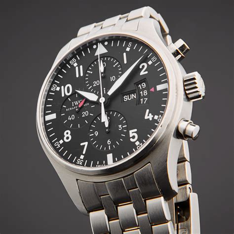 iwc fliegeruhr chronograph armband|iwc pilot watch price.